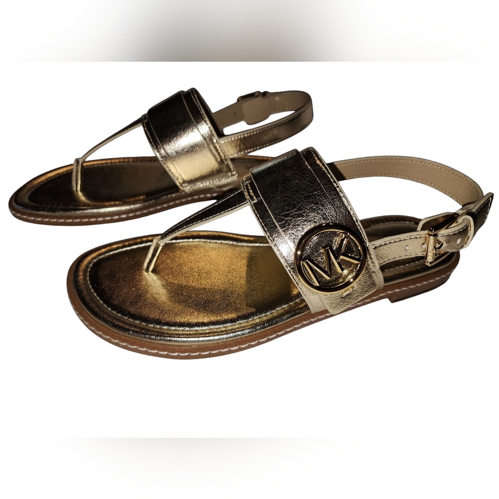 Michael Kors Metallic Gold Sandals